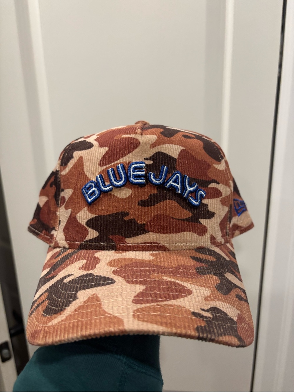 New Era Brown and Tan Camo corduroy Blue Jays Cap